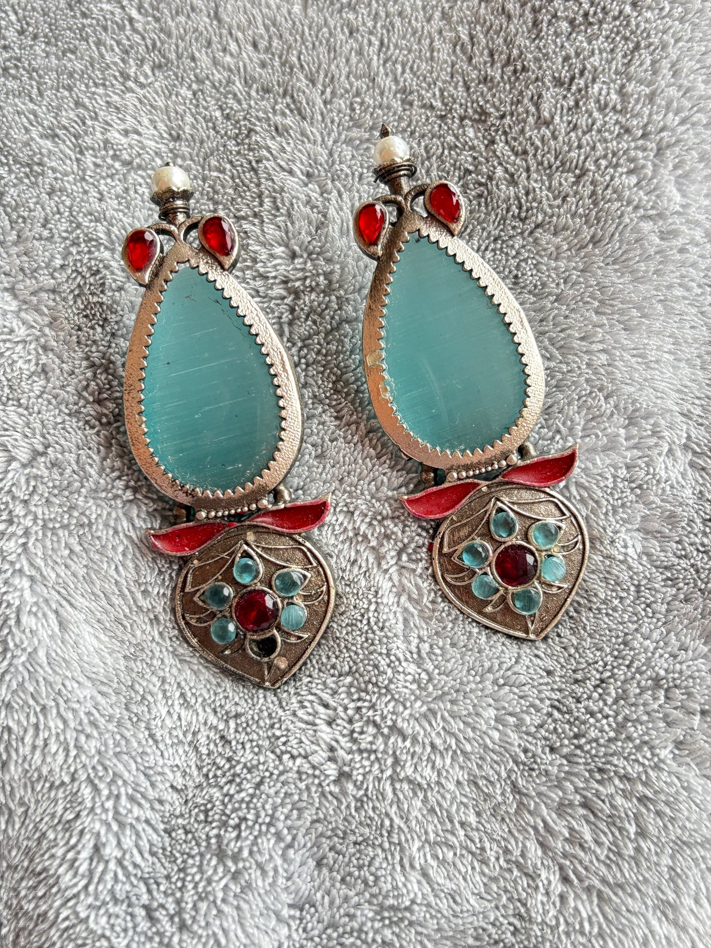 Rustic Boho Teardrop Earrings