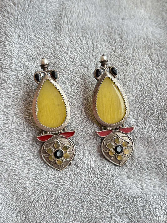 Rustic Boho Teardrop Earrings