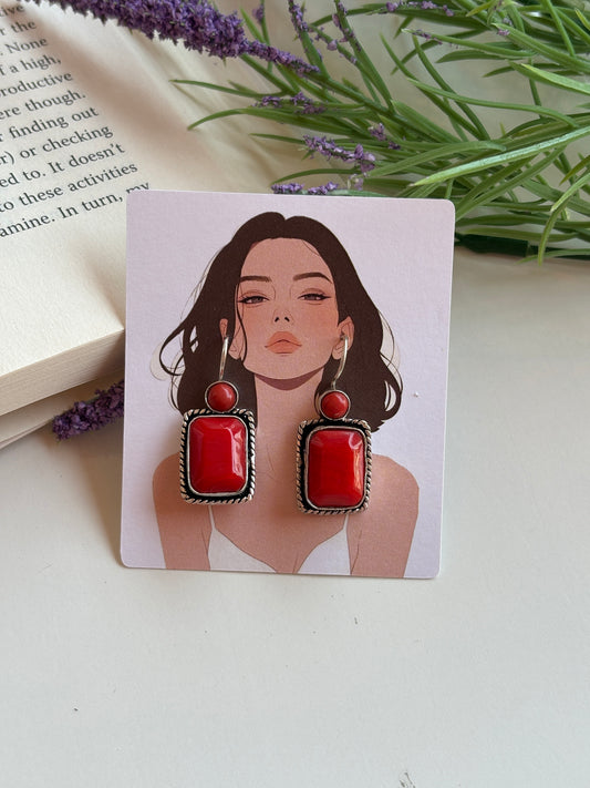 Oxidised earrings