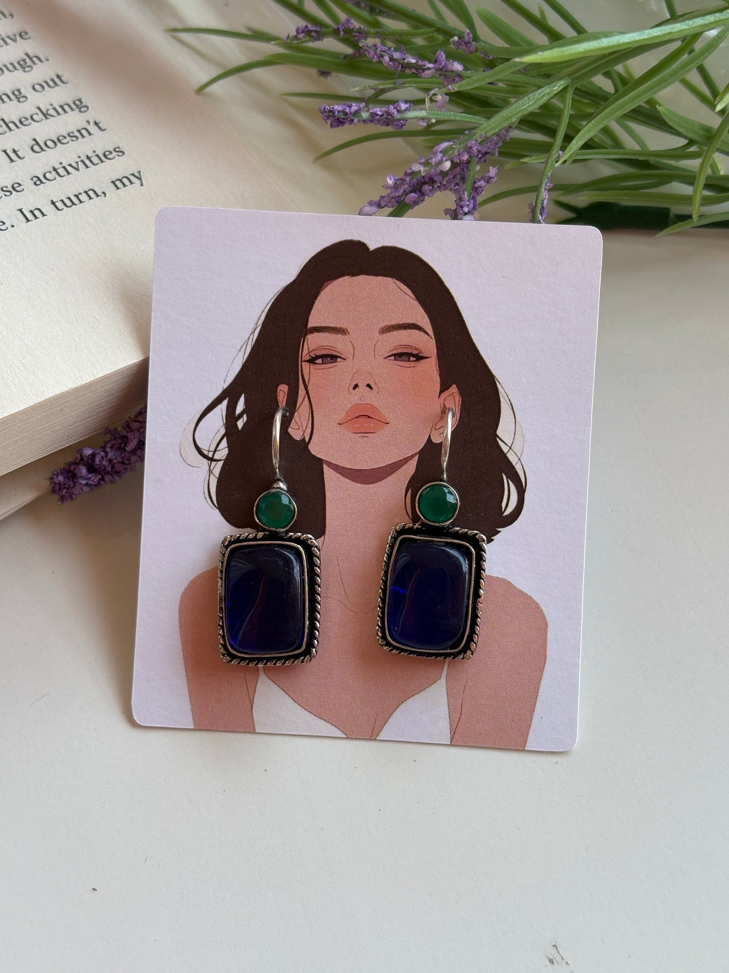 Oxidised earrings