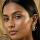 Oxidized Silver Stud Earrings for Women,