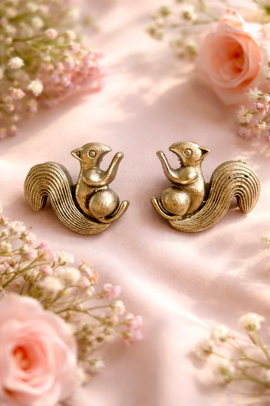 Vintage Squirrel Earrings for Women | Elegant Statement Jewelry