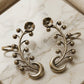 Oxidized Ear Cuff Earrings for Women | Boho Silver Statement Jewellery