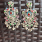 Antique Oxidized Temple Jhumka Earrings