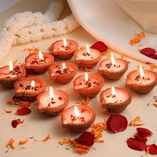 Scented Clay Diya Candle