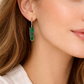 Elegant stone drop earrings