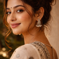 Oxidised Silver Pearl Drop Earrings for Women | Boho Ethnic Stud Earrings