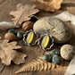 Oxidized Silver Stud Earrings for Women,