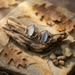 Oxidized Silver Stud Earrings for Women,