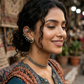 Oxidized Ear Cuff Earrings for Women | Boho Silver Statement Jewellery