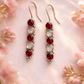 Oxidised Stone Drop Earrings for Women |