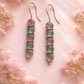 Oxidised Stone Drop Earrings for Women |