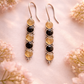 Oxidised Stone Drop Earrings for Women |
