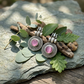 oxidised-silver-trishul-stone-earrings