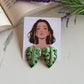 Leaf drop oxidised earrings