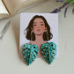 Leaf drop oxidised earrings
