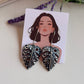 Leaf drop oxidised earrings