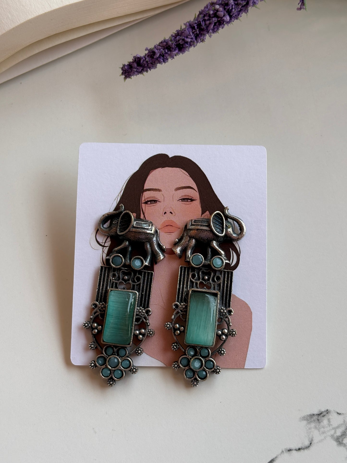 Oxidised earrings