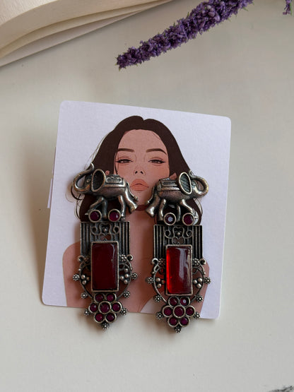 Oxidised earrings