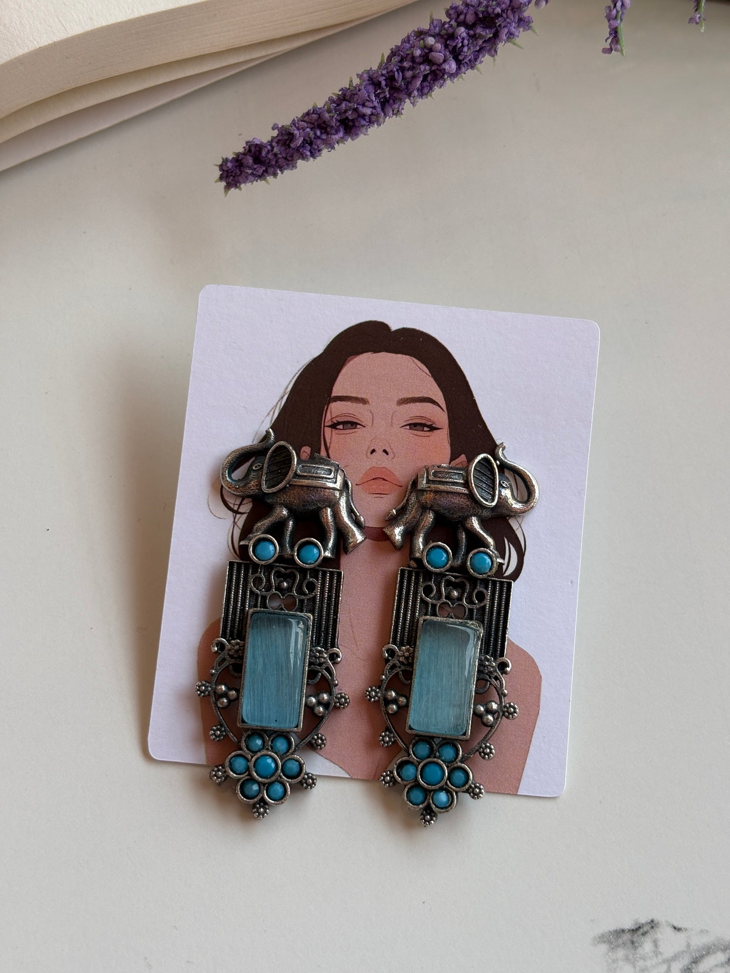 Oxidised earrings