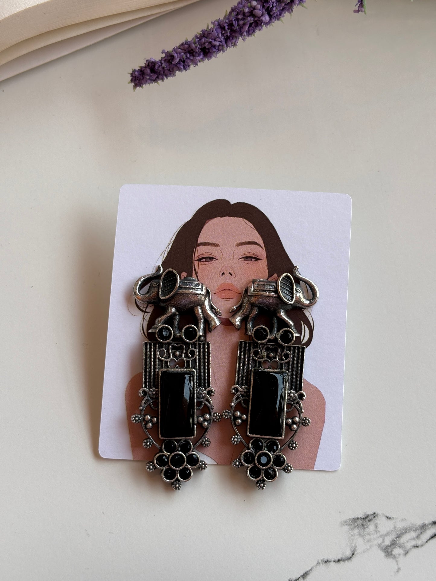 Oxidised earrings