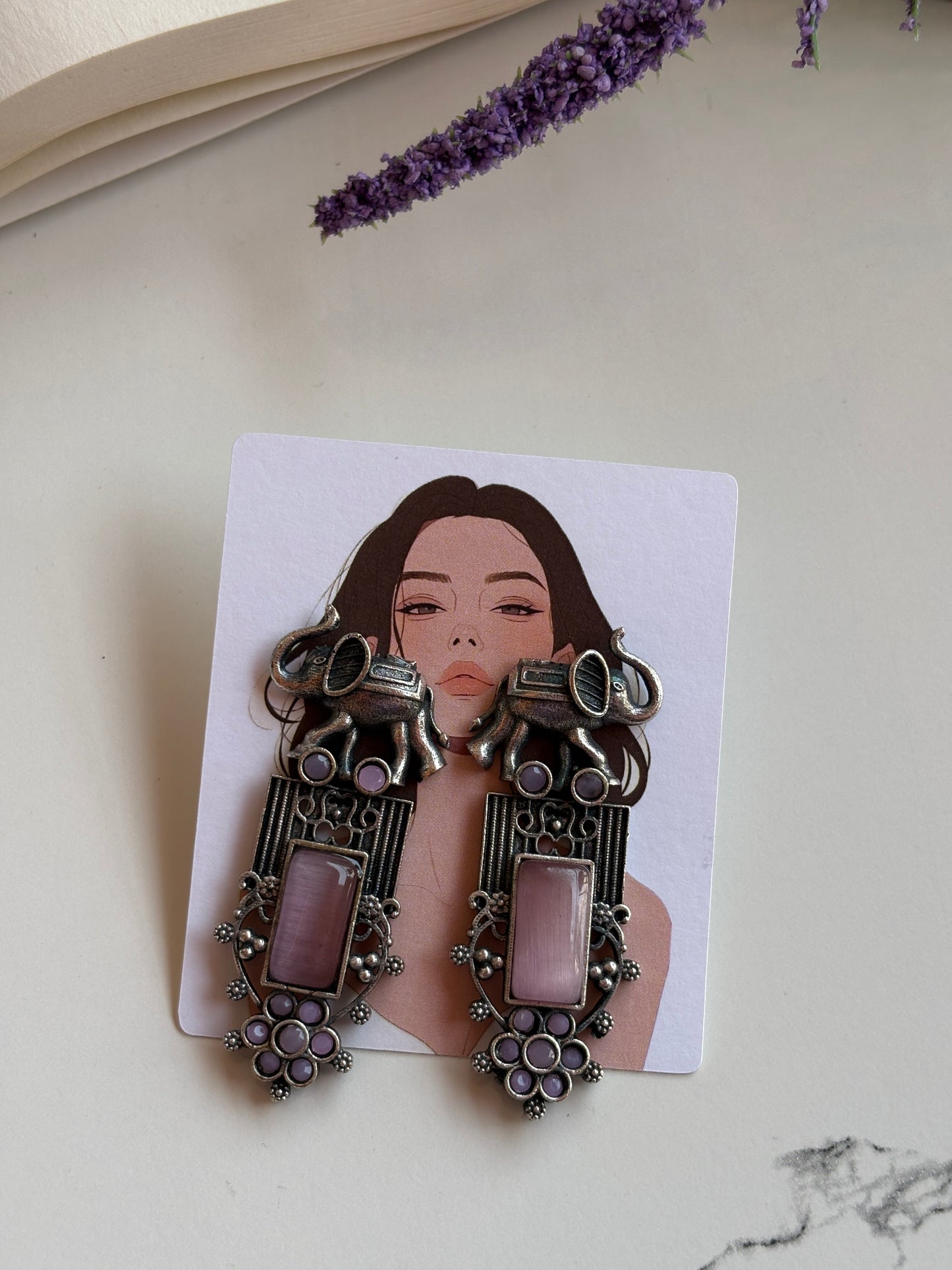 Oxidised earrings