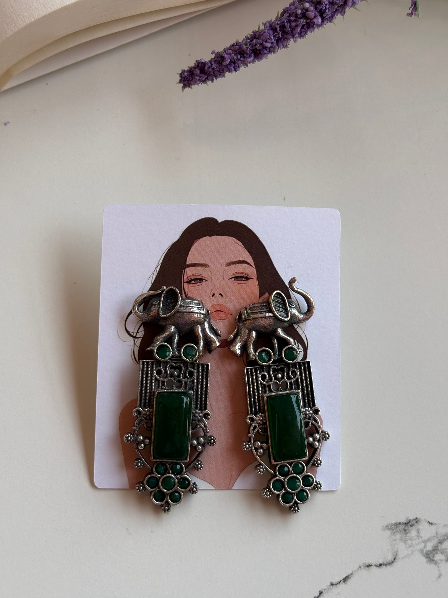 Oxidised earrings