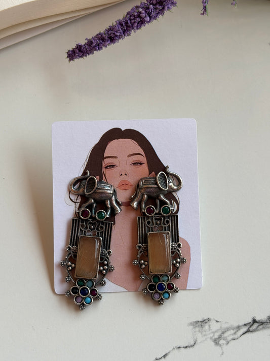 Oxidised earrings