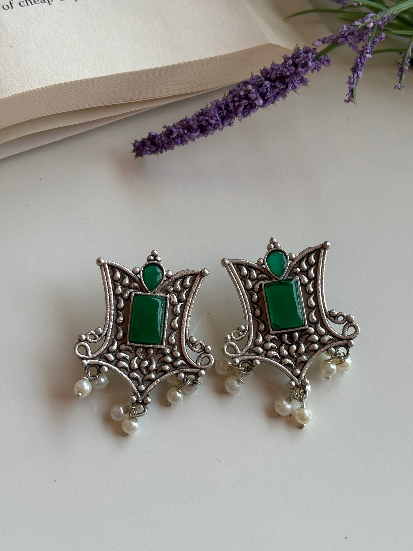 Oxidised earrings