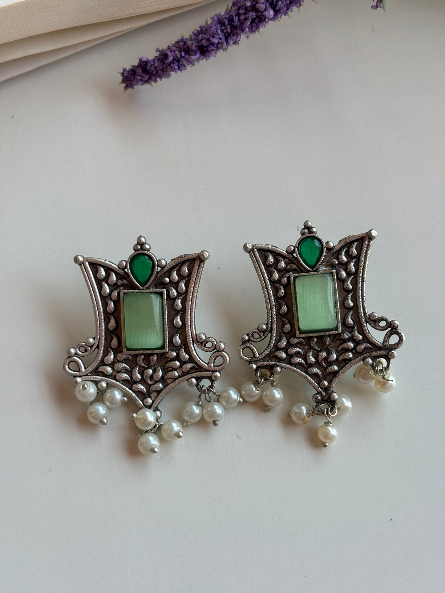 Oxidised earrings