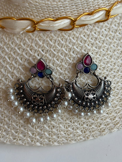 Oxidised chand bali