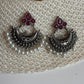 Oxidised chand bali