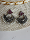 Oxidised chand bali