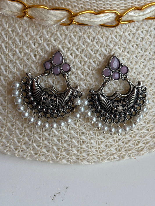 Oxidised chand bali