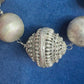 Elegant Antique Silver Beaded Necklace
